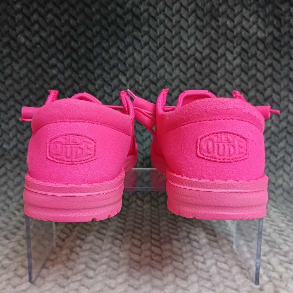 Hey Dude Wendy Funk Mono Wide Electric Pink Women's Sneakers Shoes Size 6D - Picture 3 of 10